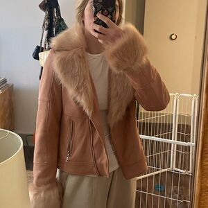 Molly Bracken Pink Suede Jacket